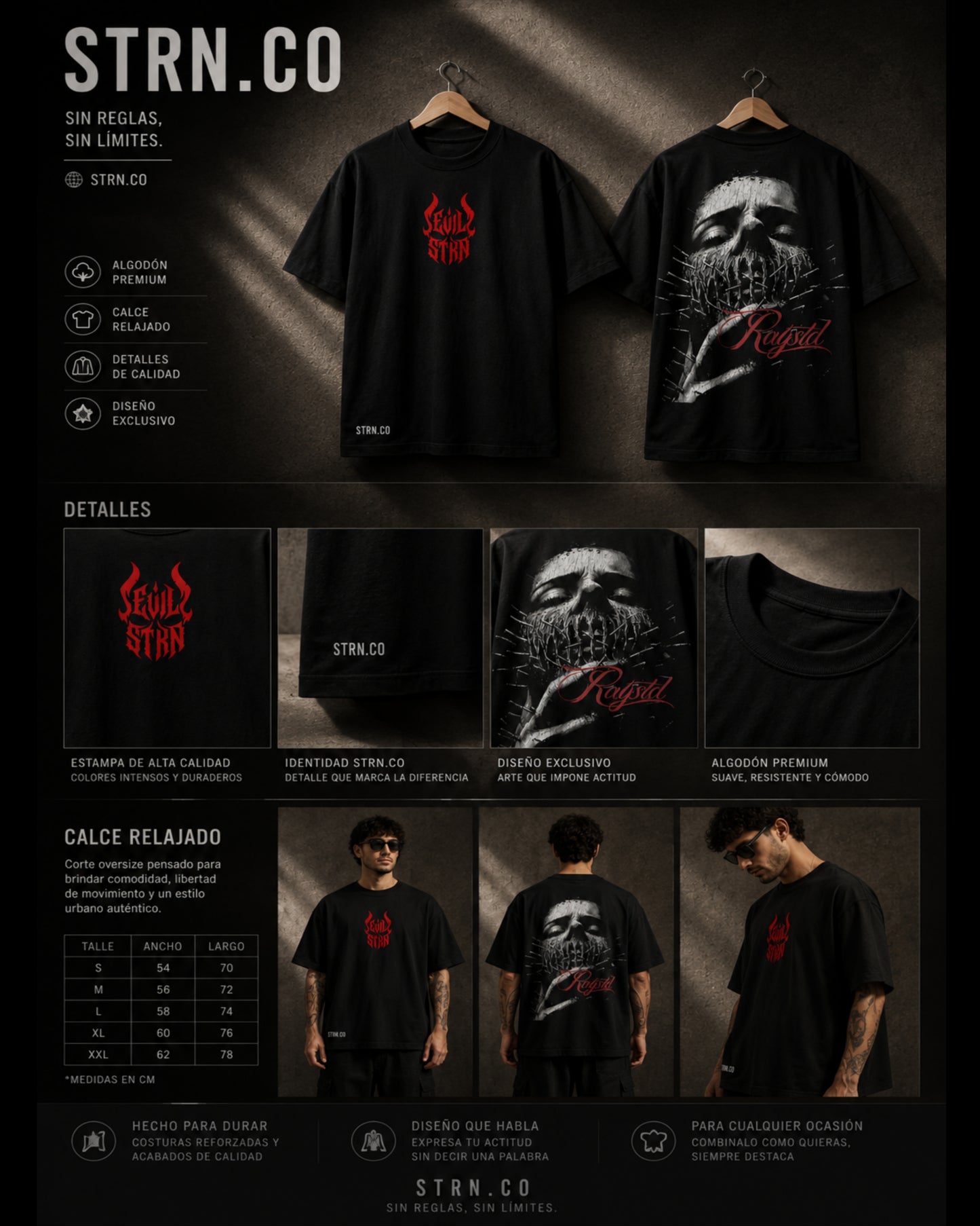 CAMISETA EVIL STRN